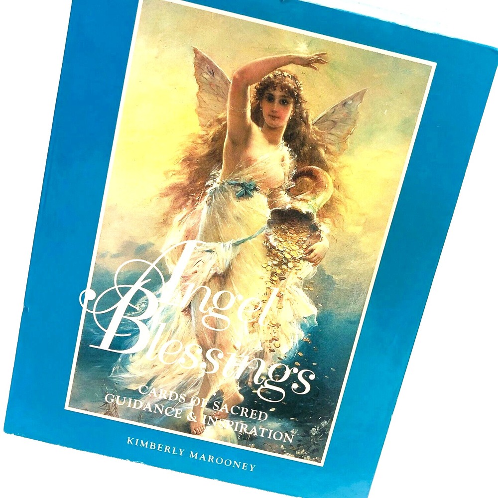 ANGEL BLESSINGS Sacred Guidance & Inspiration Cards Booklet Spirituality Healing
